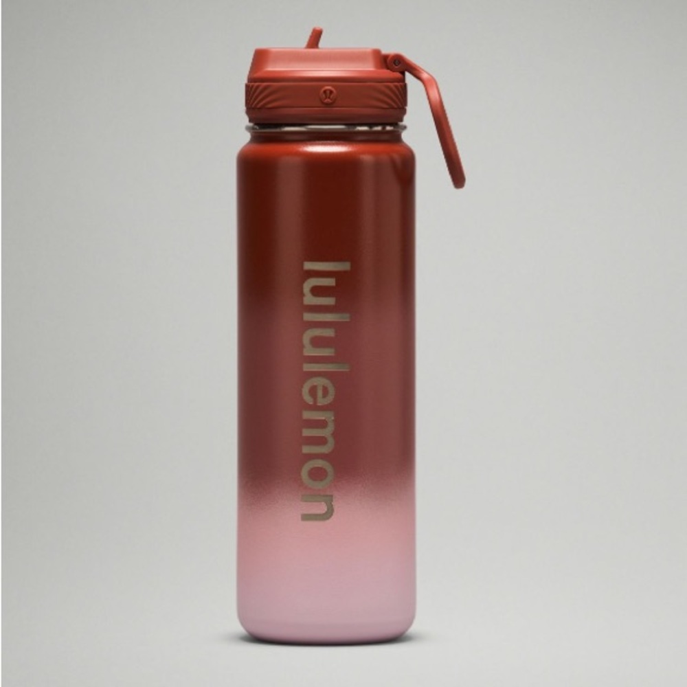 Lululemon Back To Life Sport Bottle 24oz Straw Lid